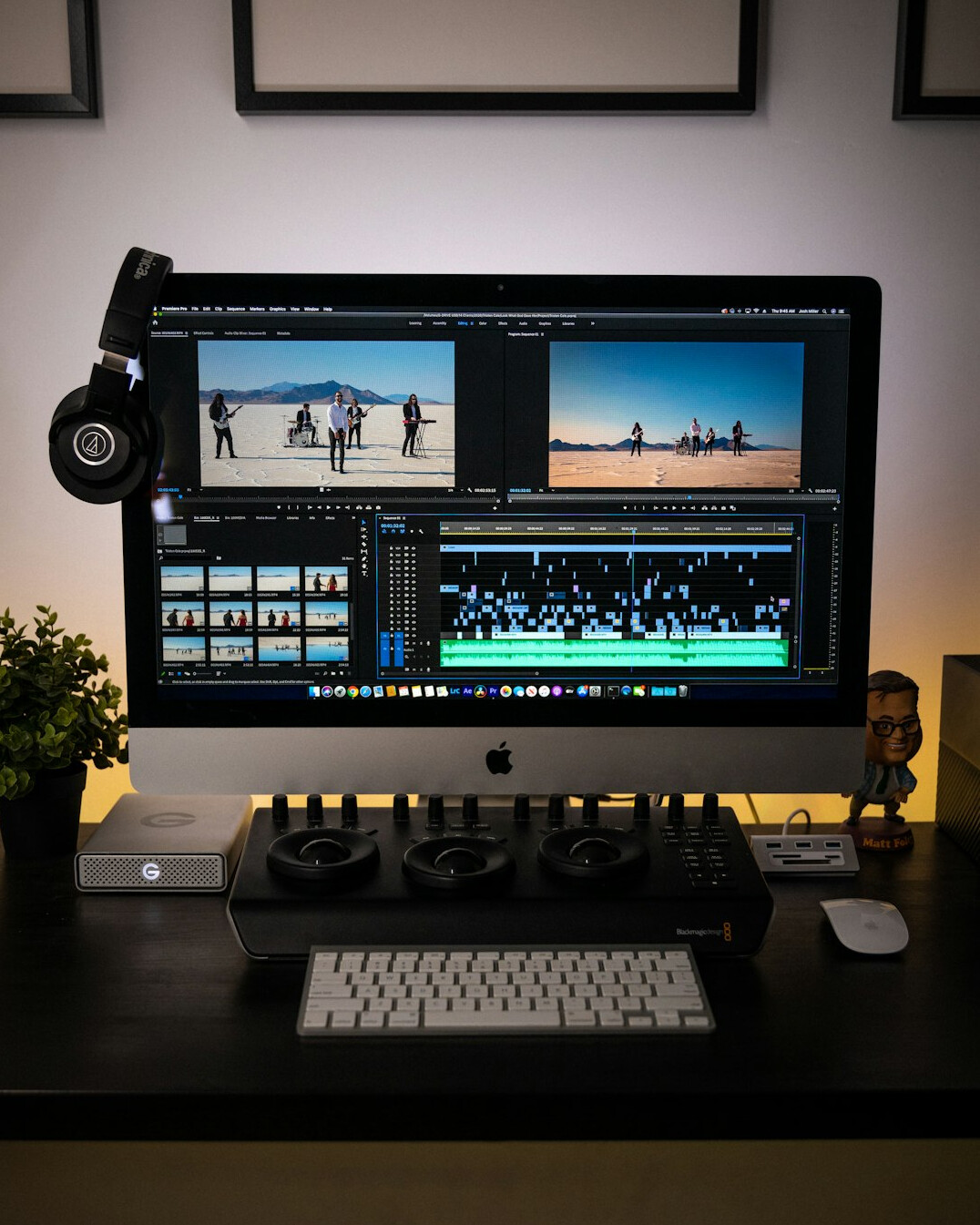 video editor syncing audio on timeline