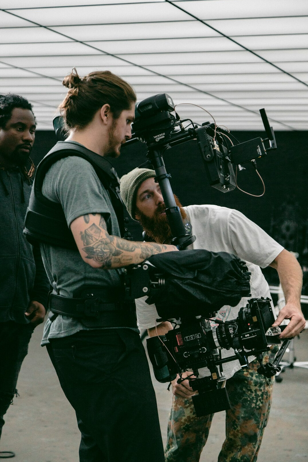 director on film set