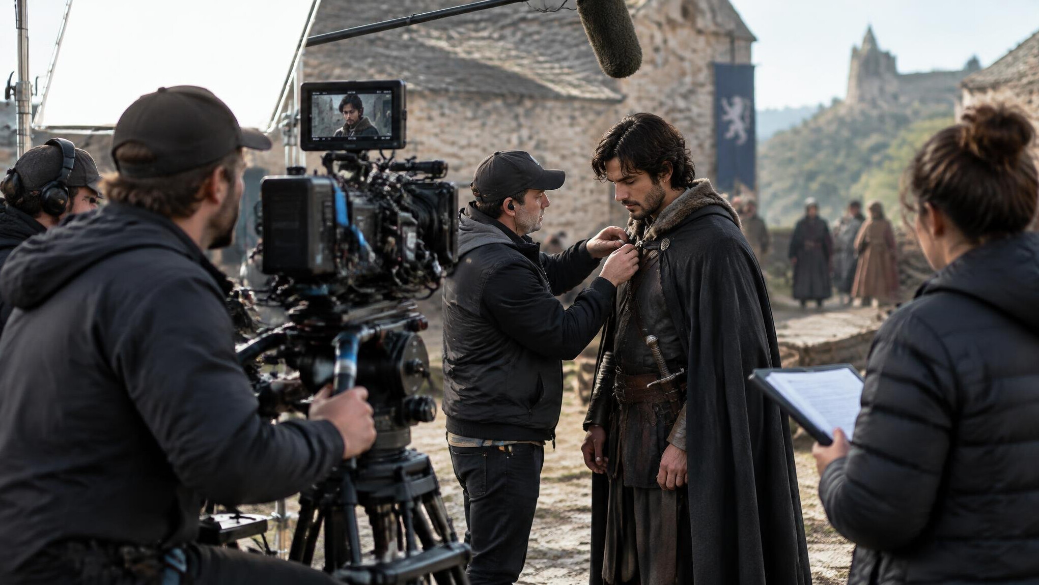 behind the scenes filming