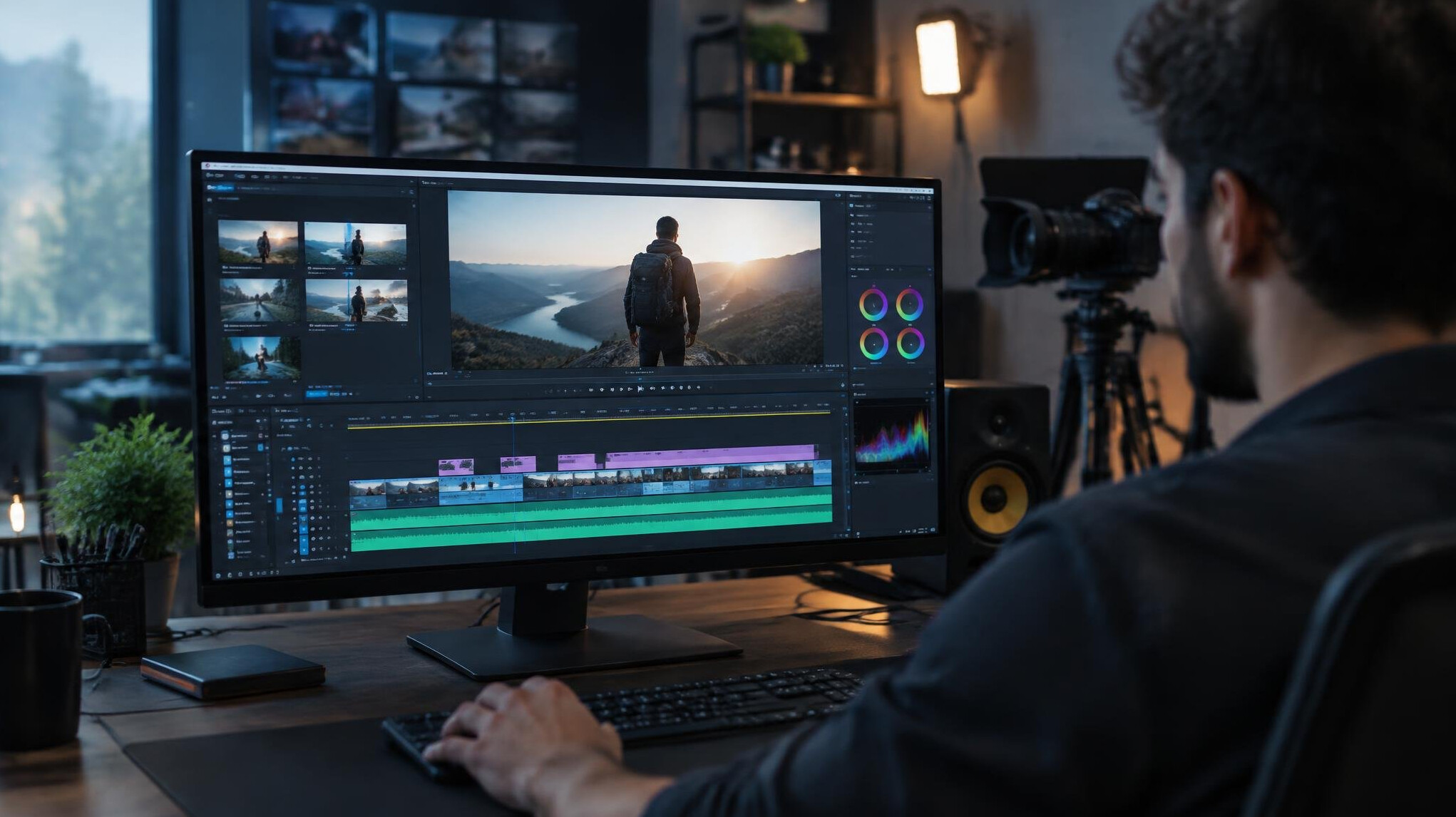 video editing software interface